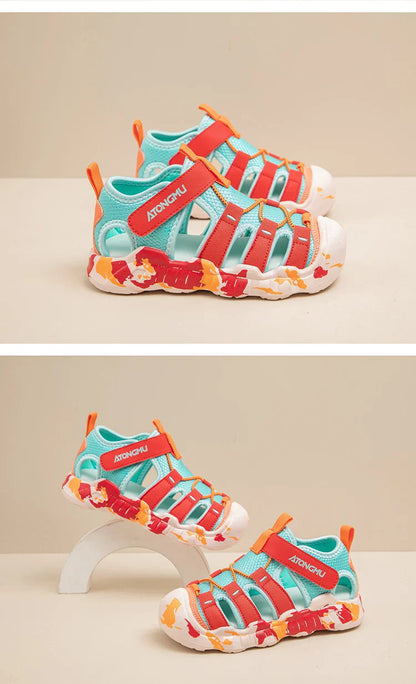 New Girls Sandals Children Water Shoes Cute Outdoor Non-slip Kids Sports Shoes Girls Boy Sandals Sneaker 4 To 12 Years
