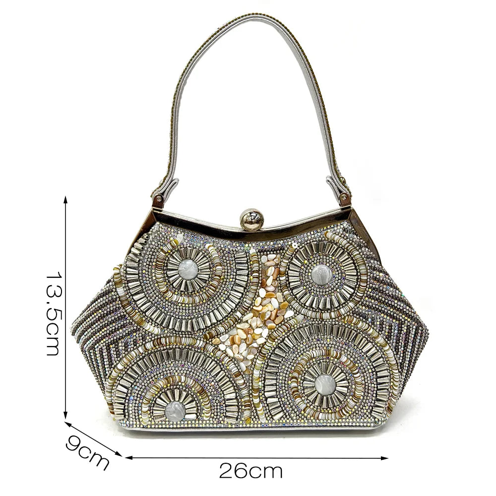 2025 Moda Mais Recente Chegada Laranja Ponta Fina Sandálias Femininas Sapatos com Bolsa Conjunto para Senhoras Festa de Casamento Salto