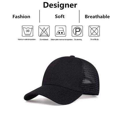 Unisex 8 Lines On The Brim Of The Hat Baseball Net Caps Spring and Summer Outdoor Adjustable Casual Hats Sunscreen Hat