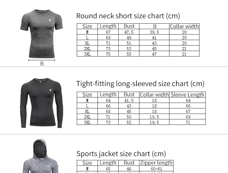 Men's Tracksuit Gym Fitness Running 5 Pcs/Set Quick Dry Sweat-absorb Compression Sport Suit Clothes Jogging Sport Wear