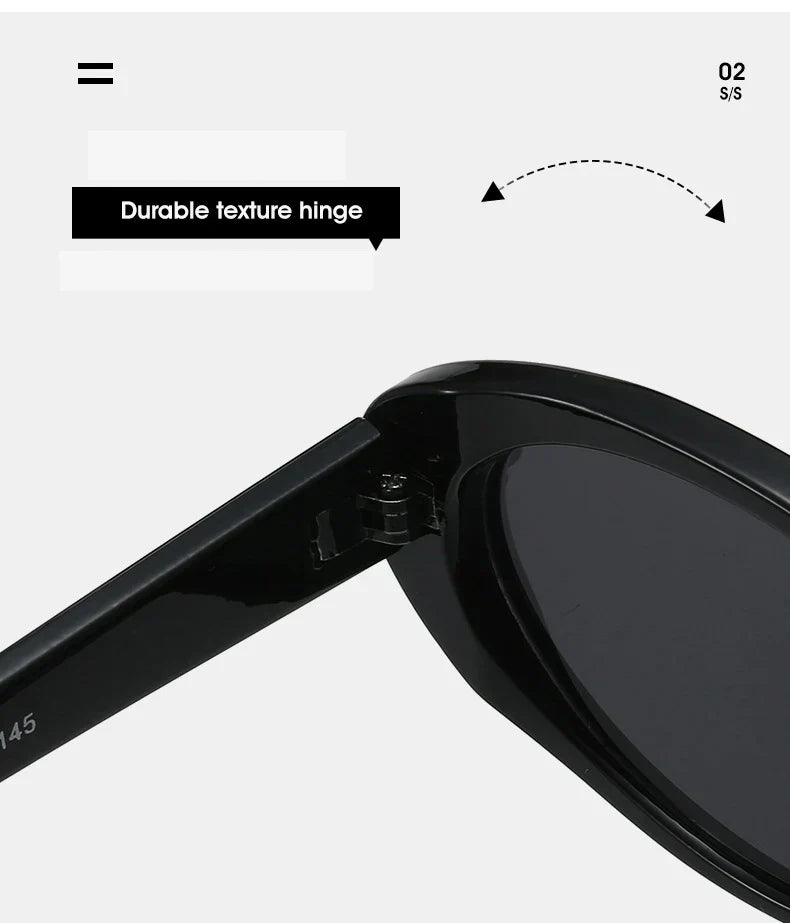 Retro Vintage Oval Sunglasses Woman 2024 Brand Designer Round Sun Glasses Men UV400 Punk Style Luxury Eyewear Female Oculus