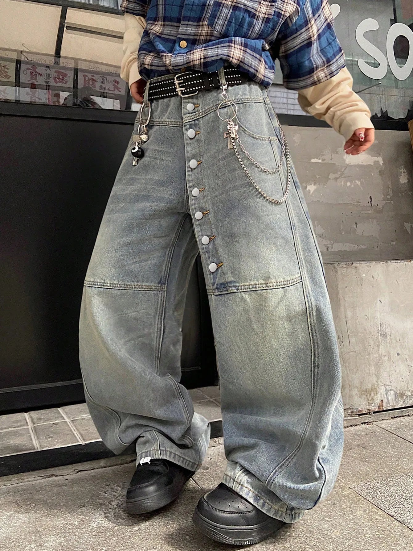 Jeans For Man Baggy Jeans Man Pants Relaxed Fit Denim Trousers Spring Summer Season Blue Classic Men Clothing No Elastic