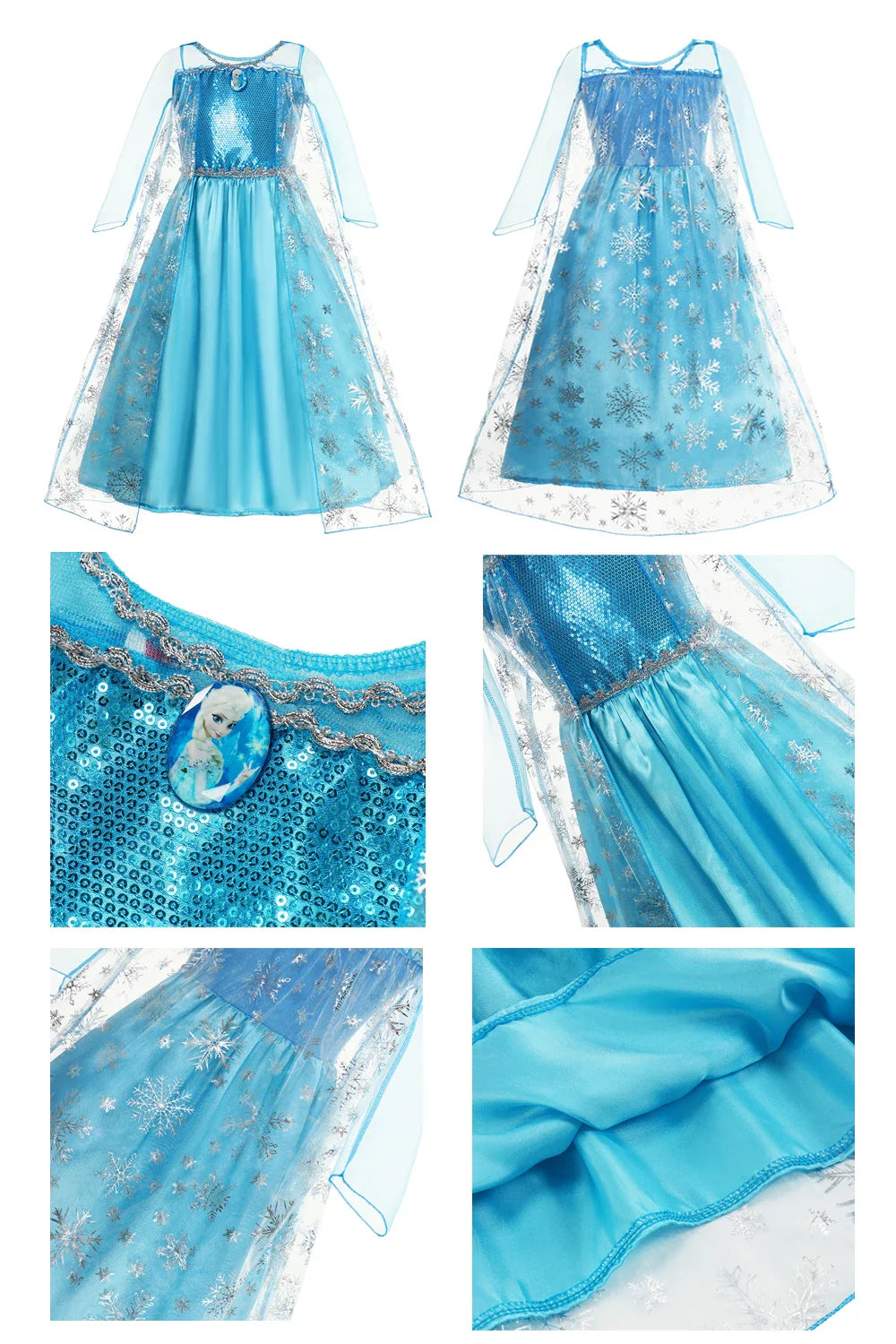 Meninas Rainha da Neve Fantasias Infantis Meninas Festa de Carnaval Baile Vestido Elsa Roupas Infantis Fantasia de Princesa Vestido de Aniversário