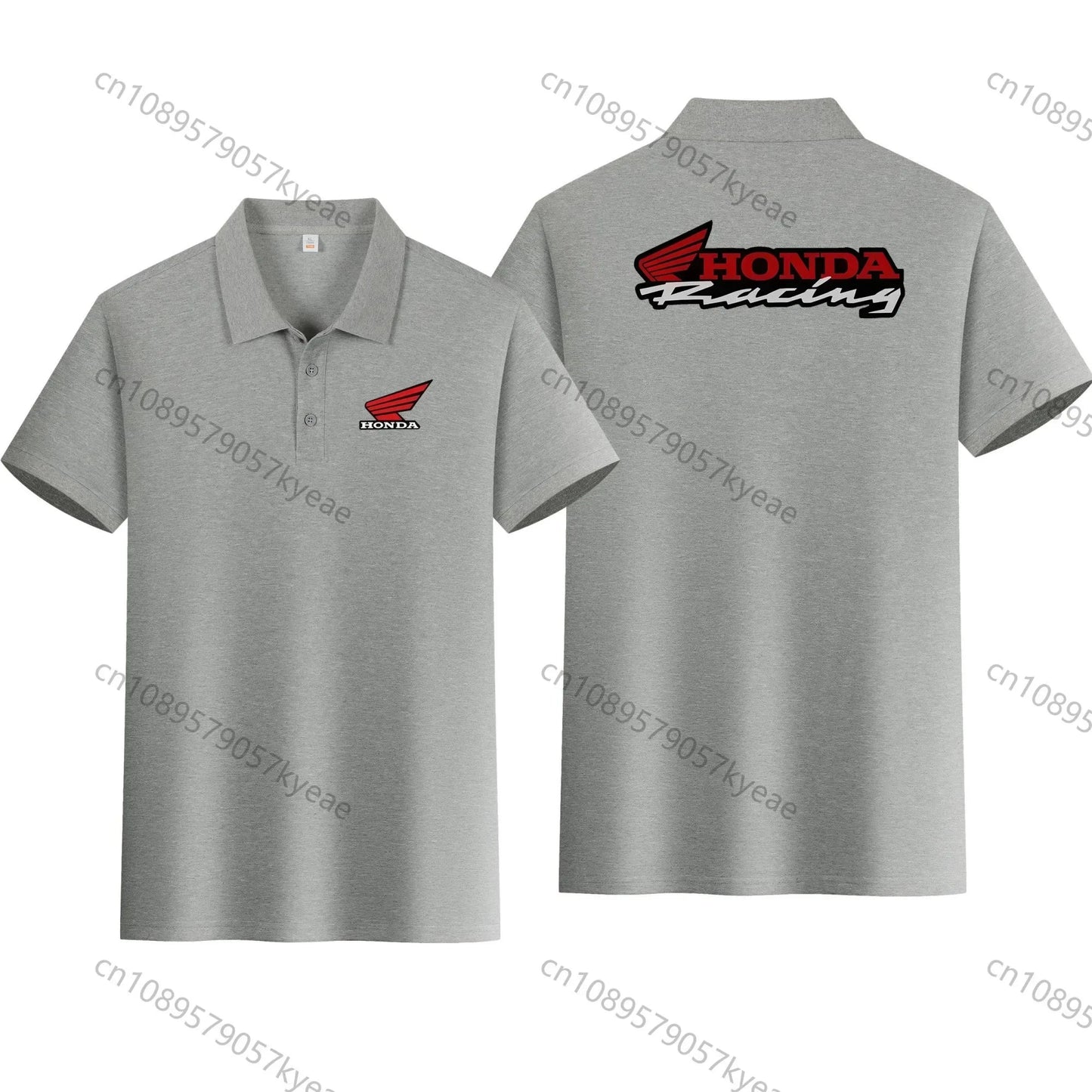 2026 Summer New Men's Racing Wing Logo Polo Shirt Casual Short Sleeve Collared Top Breathable Motorcycle T-Shirt