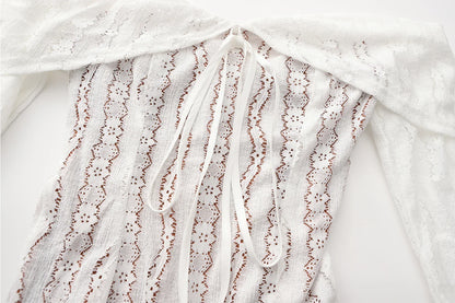 White Evening Dresses for Events Red Long Sleeve Lace Elegant Party Dresses 2025 Women Luxury Wedding Prom Dress Gown