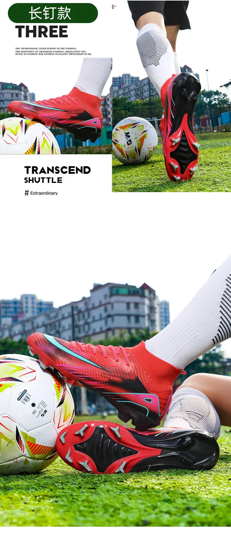 New Men Football Boots Ultralight Training Soccer Shoes Breathable Unisex Professional Wholesale Indoor Futsal Drop Shipping