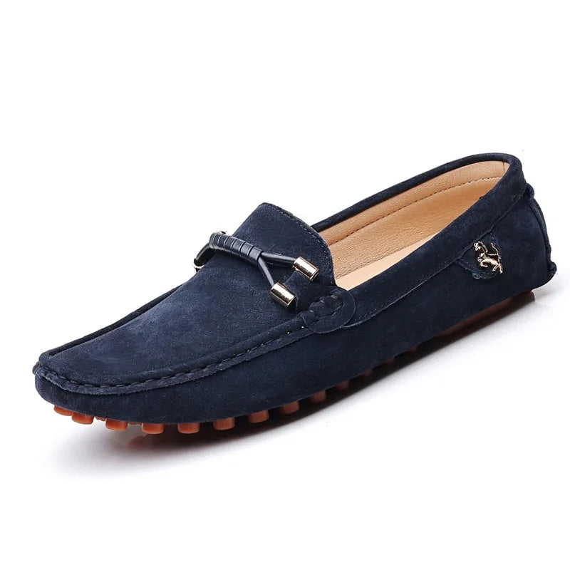 Men's Loafers Soft Lightweight Casual Driving Office Shoes Non Slip Comfortable Suede Loafers for Men Plus Size 48