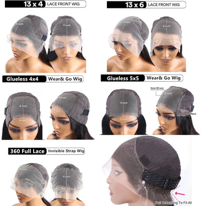 30 40 Inch 13x6 13x4 Body Wave Human Hair Wigs For Black Women 4x4 5x5 Glueless Wigs Human Hair 360 Lace Frontal Wig Pre Cut