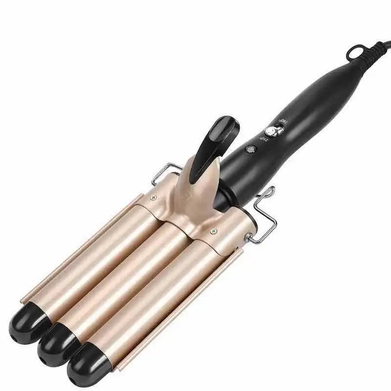 Quick Heating Ceramic 2 Temperature Controlled Curling iron Portable PTC heating 5 buckets of wave curling iron