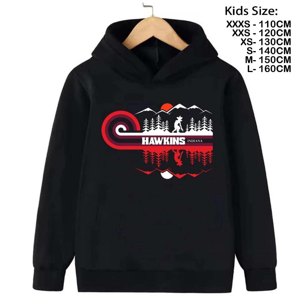 Hoodies Kids Cartoon Anime Print Clothes Streetwear Basic Boys Tops Children Sweatshirts
