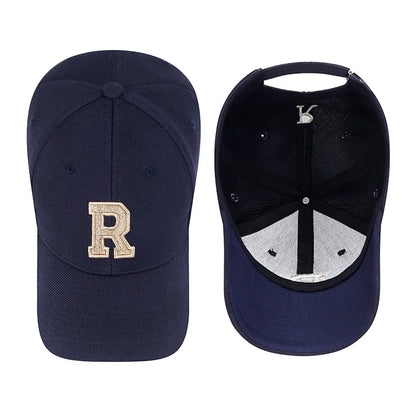 Gold Thread 3D Embroidery Adjustable Elastic Pineapple Cloth Baseball Cap Trucker Hats