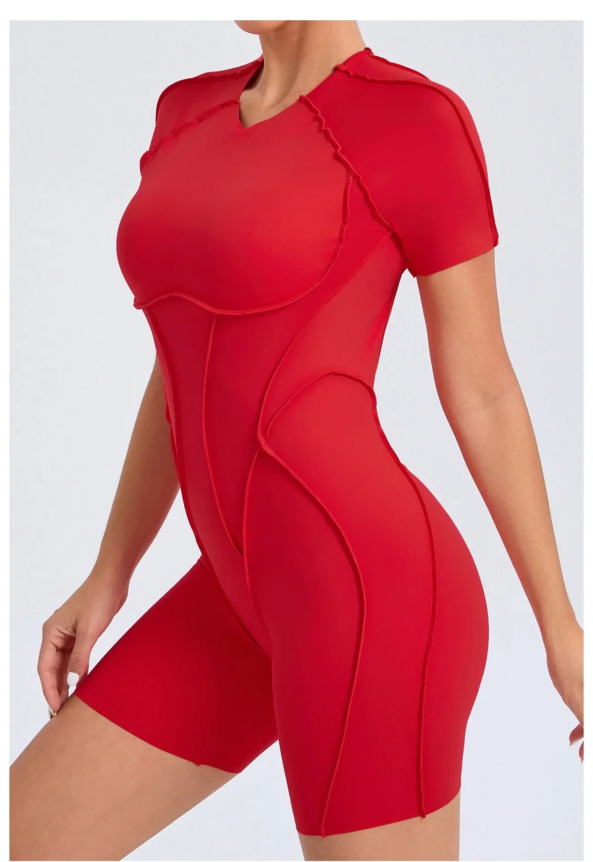 Women's High Elasticity Sports Bodysuit Kit Yoga Fitness Jumpsuit Open Back Hip-Lift Outdoors Gym Workout Sexy Fitness Outfit
