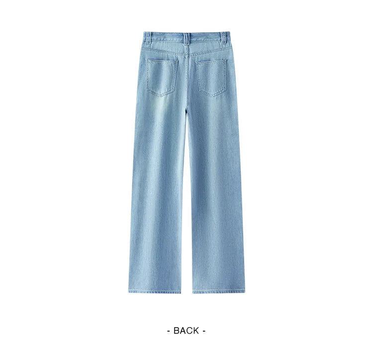 Semir Jeans Women Cool Feeling Wide Leg 2025 New Summer Leg-Lengthening Floor-Length Pants Trendy for Fashionable Style