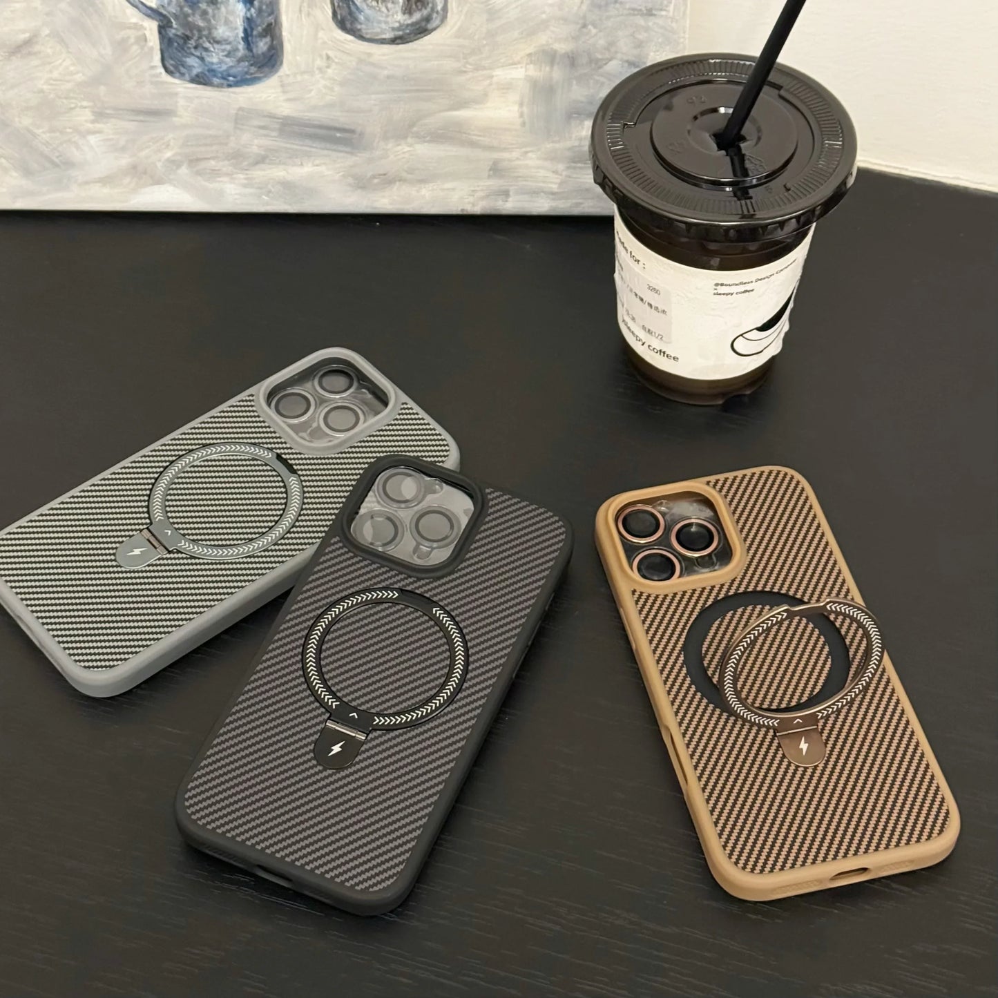 Carbon Fiber Texture Phone Case For Iphone 16 15 14 13 12 11 Pro Max Plus Lens Film + Tpu Corner Phone Protective Case
