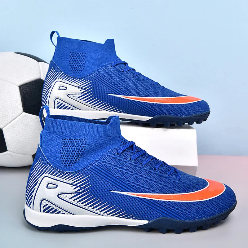 New Men Football Boots Kids Ankle Cleats Grass Soccer Shoes Futsal Indoor Sport Match Training TF/FG Hot-selling High-quality