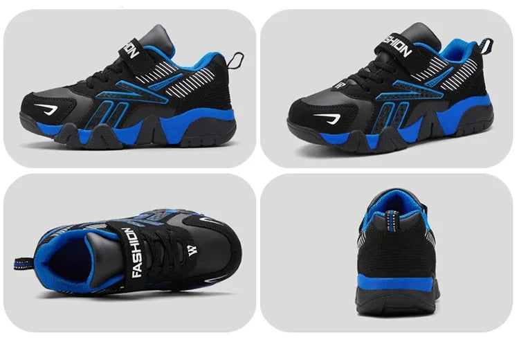 Children Boys Shoes School Sports Fashion Leather for Kids Tennis Casual Sneakers Children's Boy Running Walking Outdoor Shoe