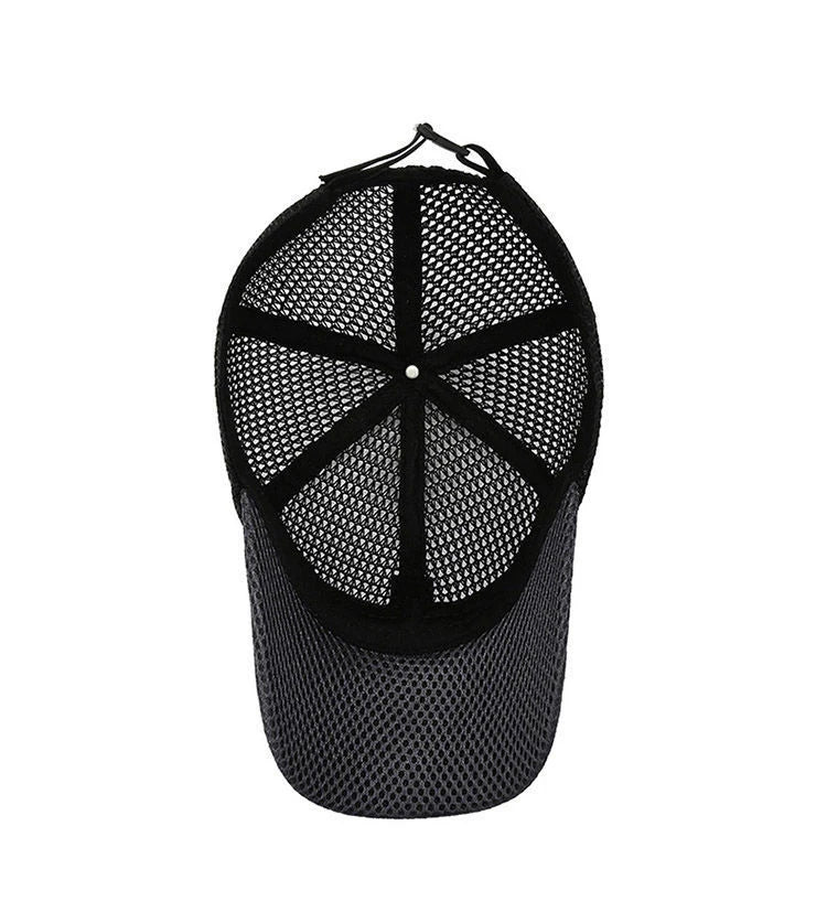 Men's Mesh Baseball Cap Breathable Summer Caps Dad Hat Outdoor Fishing Hats Bone Gorras Snapback Trucker Cap