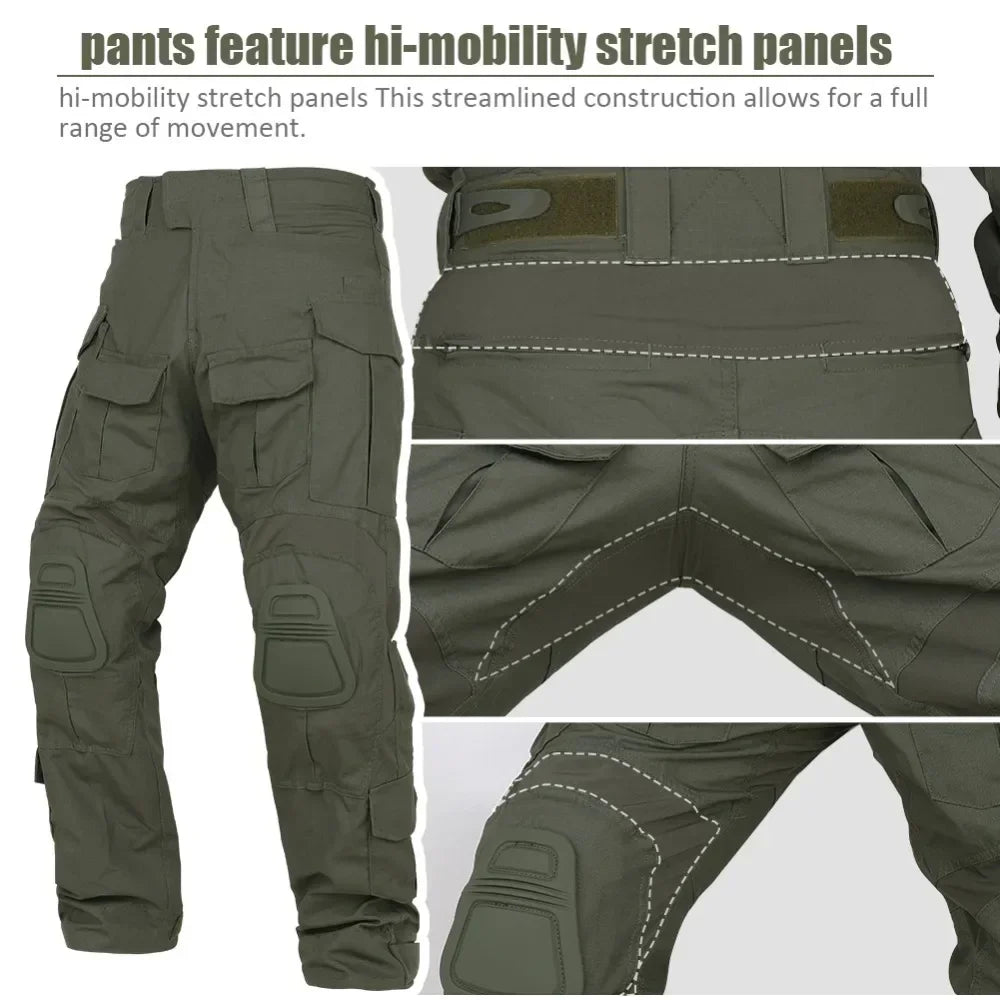 Gen3 Tactical Pants Camo Hunting Pants Multicam Mens G3 Cargo Trousers Trainning Combat Pant Men Clothing Tactic Water Repellent