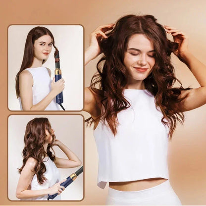 5 In 1 Hair Dryer Comb Set Professional Hot Air Styler For Hair Curling Straightening And Volumizing At Home