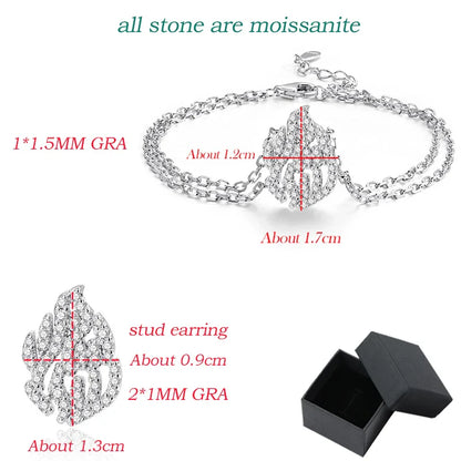 Certified Full Moissanite Bracelets for Women Men S925 Sterling Silver Plated 18k Jewelry Haesh Sheli By ShiranAloni