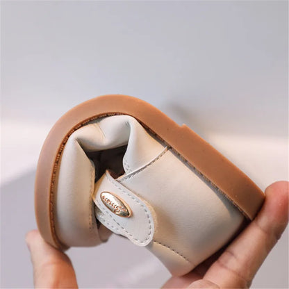 2025 New Summer Kids Sandals For Girls Leather Cuts-out Children Sandals Cute Flower Soft Sole Fashion Toddler Baby Shoes