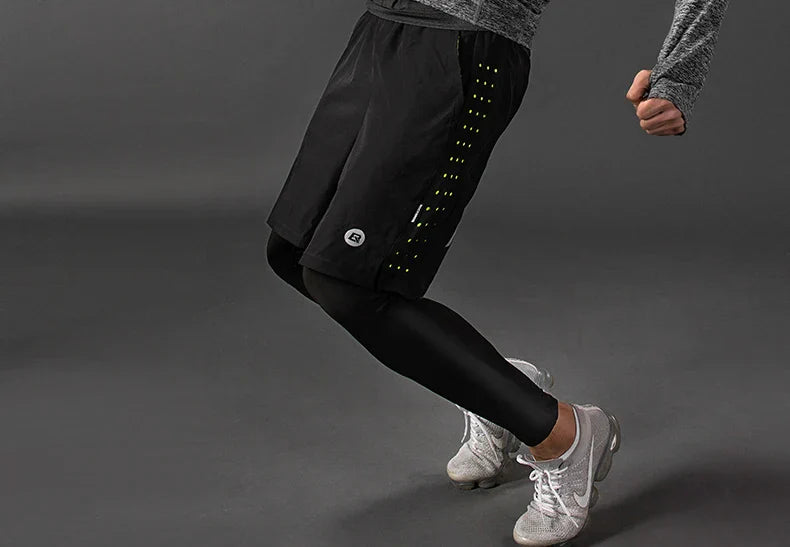 Men's Tracksuit Gym Fitness Running 5 Pcs/Set Quick Dry Sweat-absorb Compression Sport Suit Clothes Jogging Sport Wear