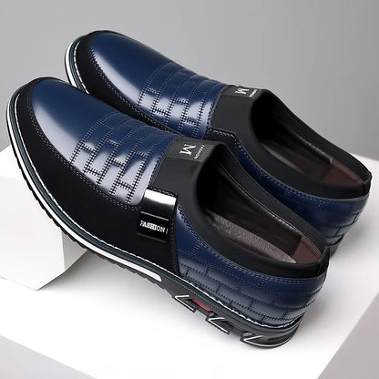 Fashion Men Leather Shoes Daily Office Loafers Lightweight Comfortable Soft Driving Walking Shoes Men Sports Shoes