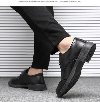 High Quality Italian Luxury Brand Lace-Up Non-slip Men Driving Shoes Leather Men Casual Shoes Breathable formal Mens Dress Shoes