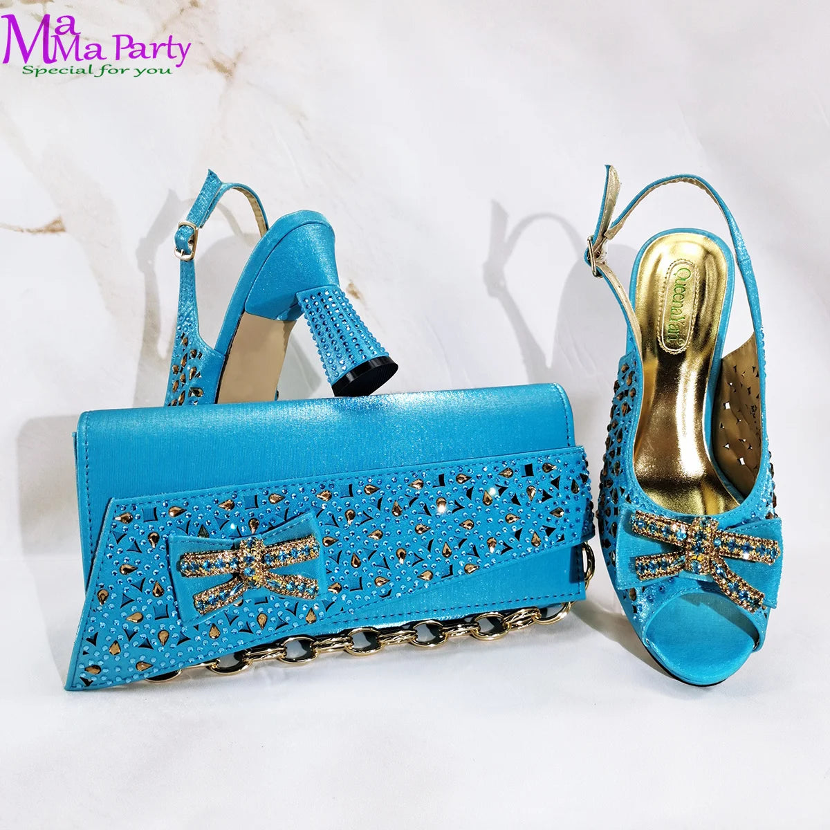 Mature New Fashion Classics Design Italian Women Shoes and Bag to Match in Wine Color Comfortable Heels for Party
