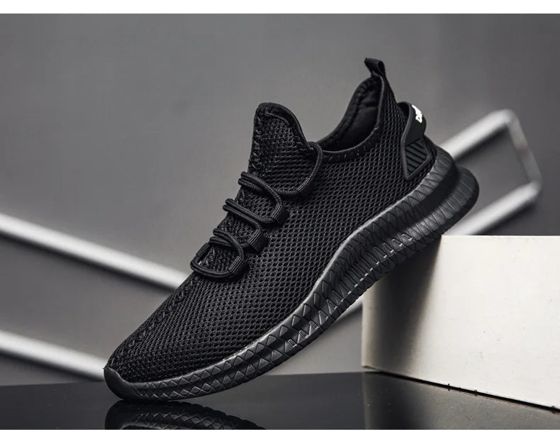 Summer Mesh Men Shoes Breathable Mens Sneakers Trendy Lightweight Walking Big Size Man Tenis Shoes