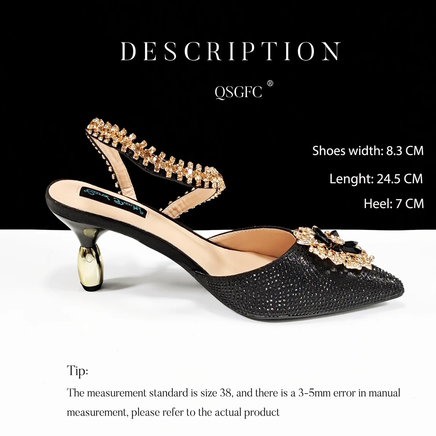 Italian Design Rhinestone-encrusted Ladies Party Women Shoes And Bag  Nigeria Gold Mini Bag Women High Heels