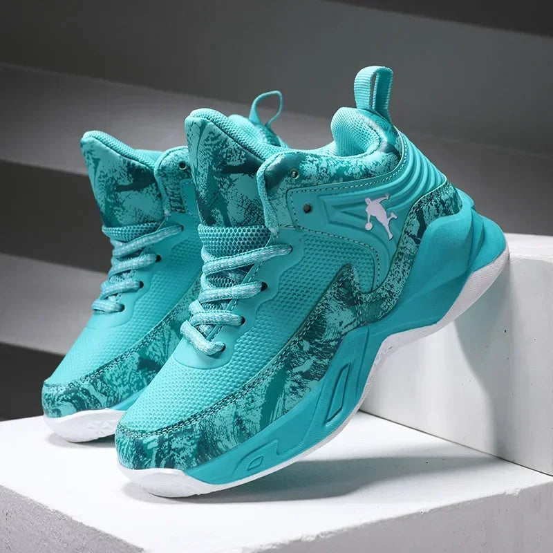 Basketball Shoes for Kids Sneakers New Boys Brand Thick Sole Non-slip Children Sports Shoes Child Boy Basket Trainer Shoes