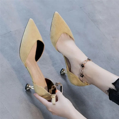 New fashion dinner party dance design style mature senior all-match small skirt Internet celebrity same high heels
