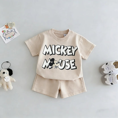 T-shirt Shorts Boy's 2pc/set Kids Summer Clothing Cartoon Fashion Children Short Sleeved Suit Toddler Costume Sets