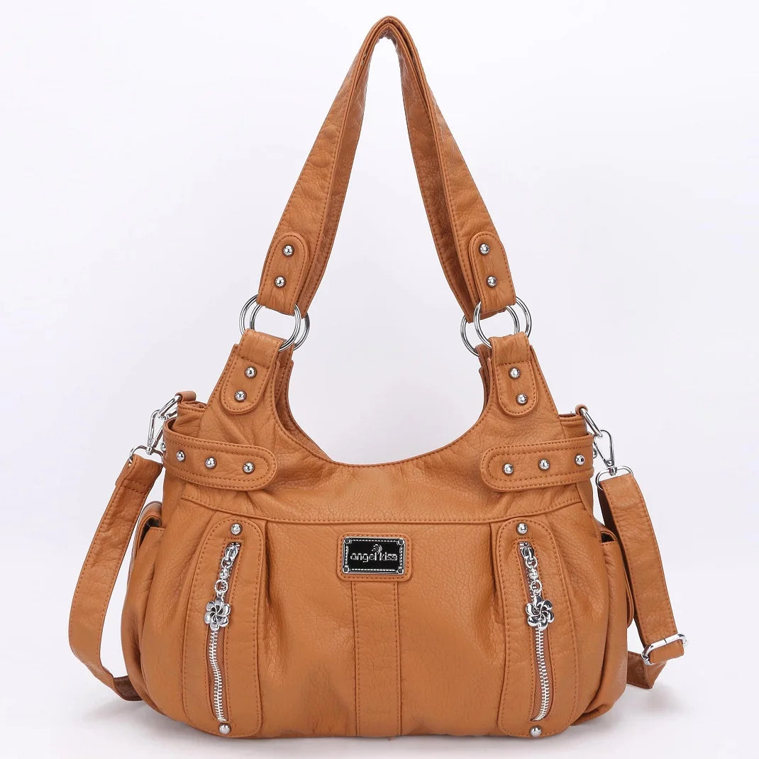 Winter Fashion Shoulder Bag for Women Soft PU Crossbody Handbg Large Capacity Messenger Bag Hobos Big Purse