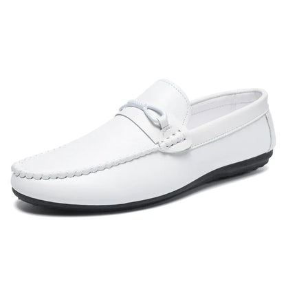 Mocassins Minimalistas Masculinos Sapatos Casuais de Couro Confortáveis Para Homens Sapatos de Condução Antiderrapantes Sapatos de Escritório Slip-on Tamanho Grande 46