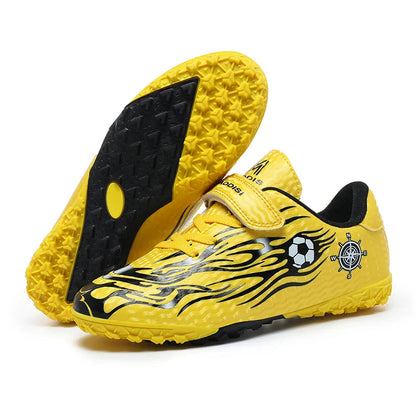 Children Soccer Shoes Kids Football Boots Cleats Boys Lightweight Training Boots Youth Outdoor Futsal Shoes Non-slip Sneakers