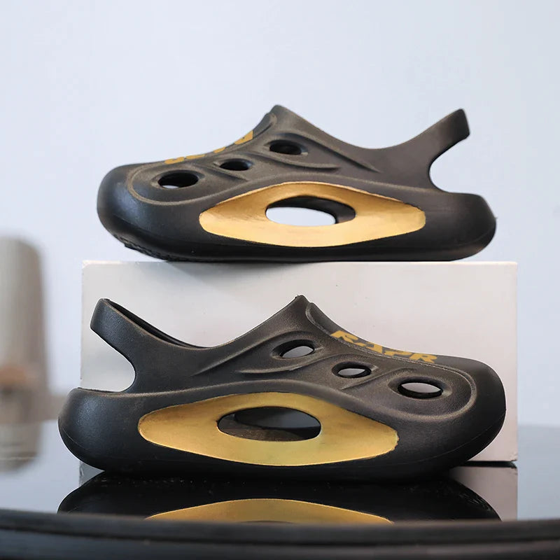 Summer New Children's Shoes Beach Anti-slip Breathable Boy Sandals Fashion Soft Home Children's Sports Shoes 6-12 Years