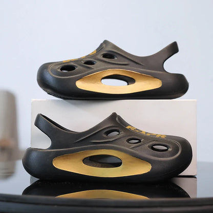 Summer New Children's Shoes Beach Anti-slip Breathable Boy Sandals Fashion Soft Home Children's Sports Shoes 6-12 Years