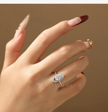 Original New Full Synthetic Moissanite Ring Oval Cut 1CT s925 Sterling Silver Luxury Engagement Wedding Rings for Women