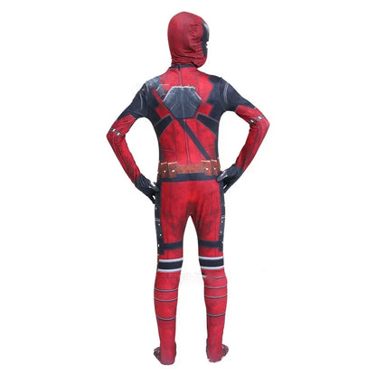 Adult Deadpool Costume Deadpool Kids Suit Cosplay Mask Suit Superhero Child Jumpsuit Halloween Costume Child Jumpsuit Kid Set