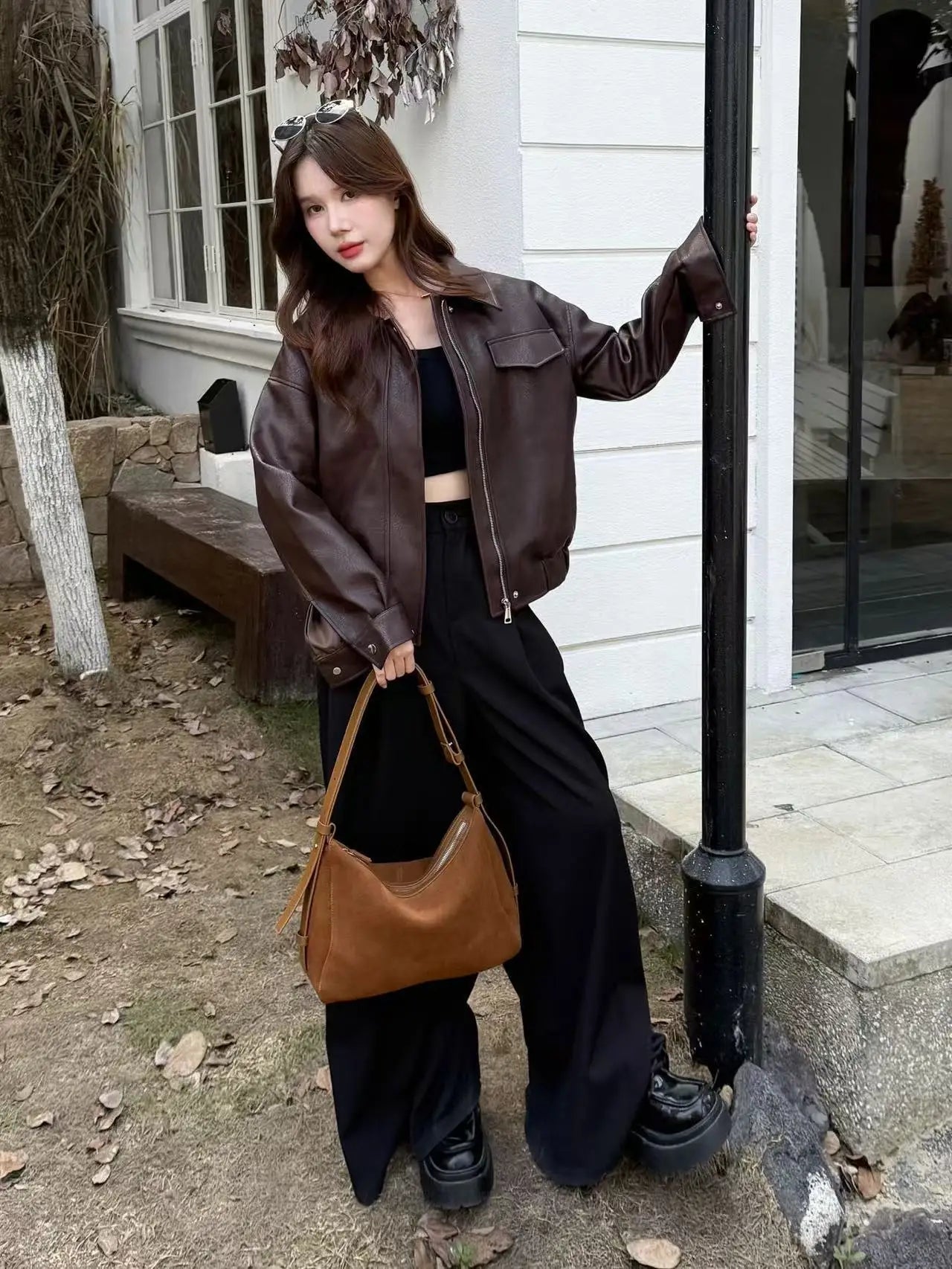 Genuine Grade Suede Leather Luxury Designer Large Capacity Women's Tote Bag Vintage Shoulder Crossbody Underarm Bags Trendy New