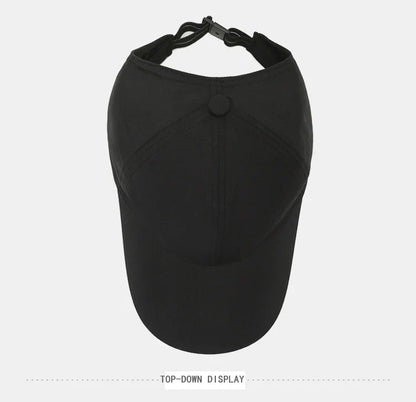 Summer New Ponytail Quick-Drying Sunscreen Hat Fisherman Hat Women Shade Cap Uv Protection Soft Top Hat