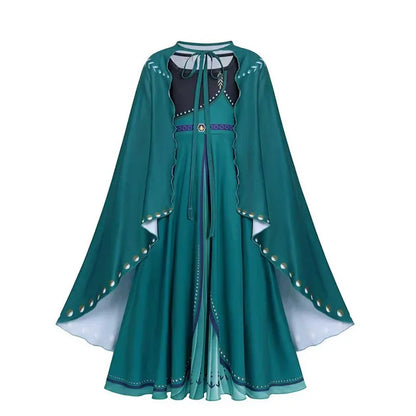 Frozen Elsa Princess For Girls Cosplay Costume Kids Mesh Snow Queen Carnival Birthday Party Dress Up Clothes 2-10Yrs Gown