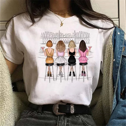 Women T Shirt London Paris New York City Travel Graphic Print Fashion Streetwear Urban Vacation Casual Short Sleeve