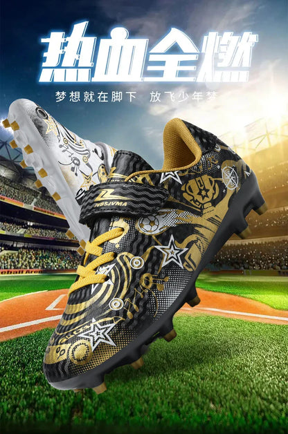 New Youth Soccer Shoes Kids Football Boots Professional Training Non-Slip Indoor Outdoor Futsal Cleats Sneakers Breathable 28-39
