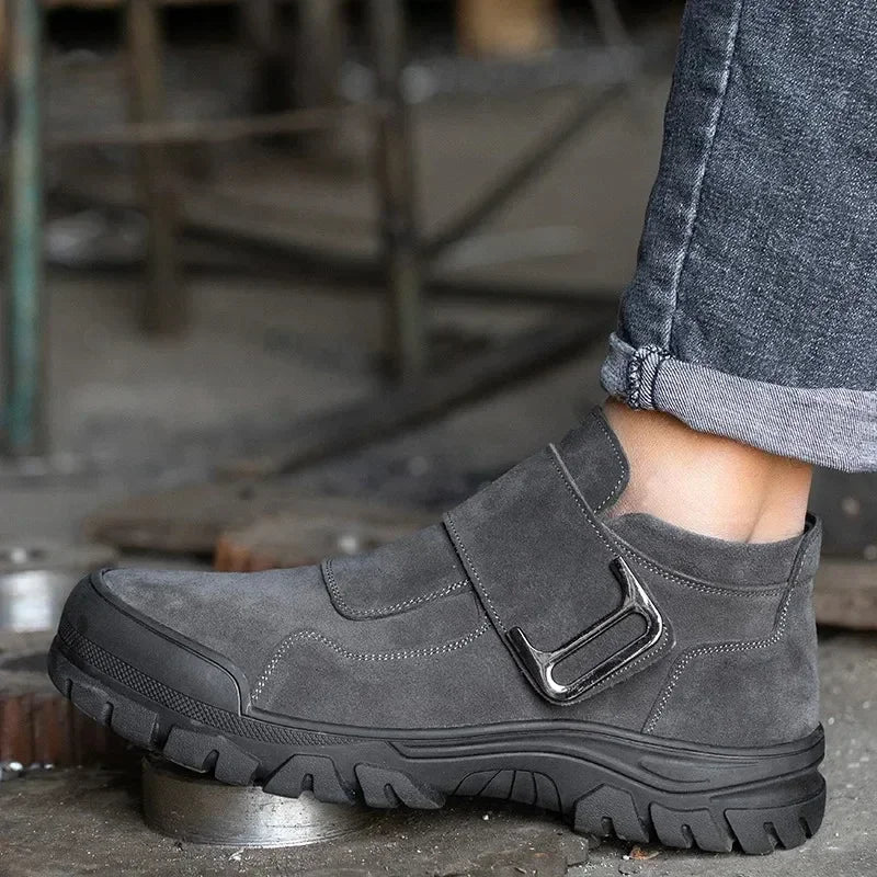 New Steel Toe Anti Smashing Steel Toe Anti Piercing Boots Indestructible Work Shoes for Men's Construction Work Shoes Durable