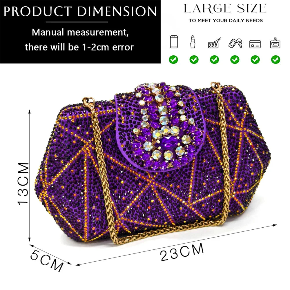 Nigerian Women Heel Party Ladies Italian Design Shoes And Bag Set Decorated with Rhinestone Handbag Wedding Party