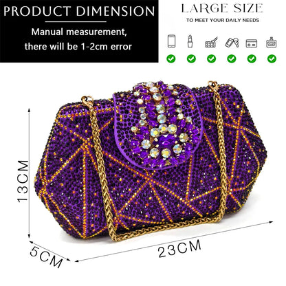 INS Style Green Party Shoe and Bag Set in Women Pointed-Toe Rhinestone High Heels Elegant African Ladies Shoes