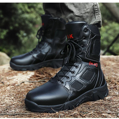 High-Top Work Boots Indestructible Safety Shoes Men Steel Toe Shoes Puncture-Proof Sneakers Male Shoes Men Non Slip Work Shoes